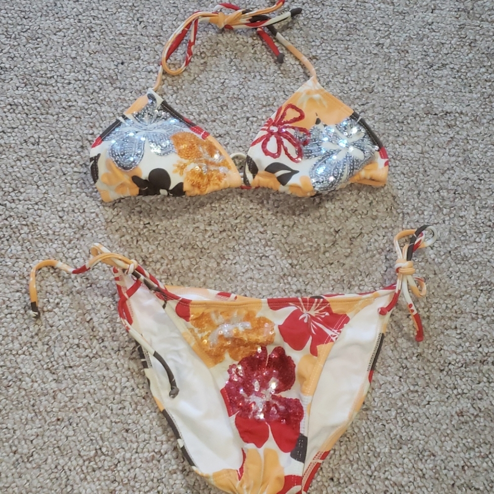 Guess XSmall bikini 2 piece set